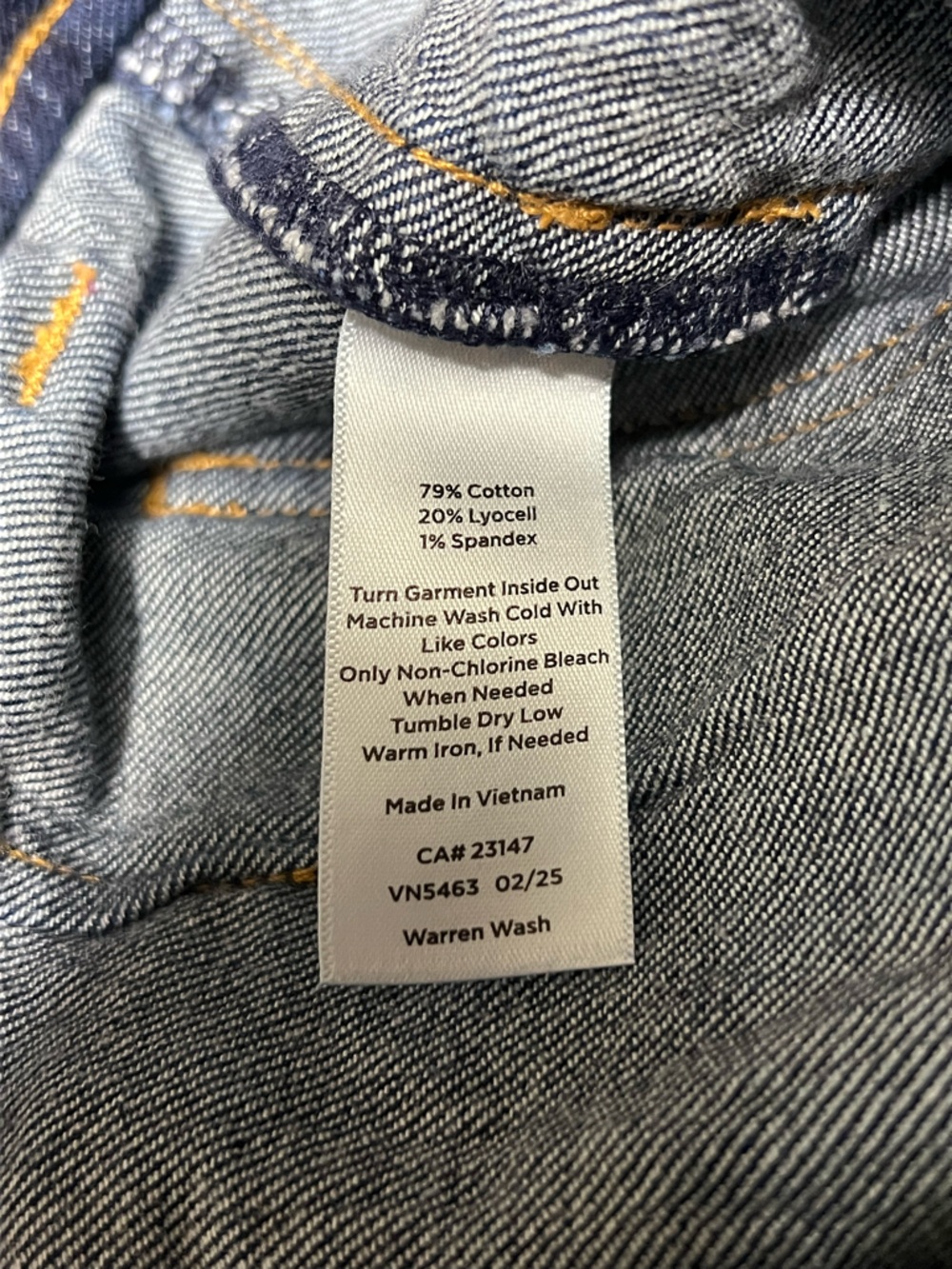Talbots straight ankle cuff jeans in Warren wash 2025 wide leg - Picture 12 of 12